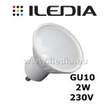 2W żarówka LED gwint GU10 5 SMD 2835 barwa biała ciepła lub biała zimna
